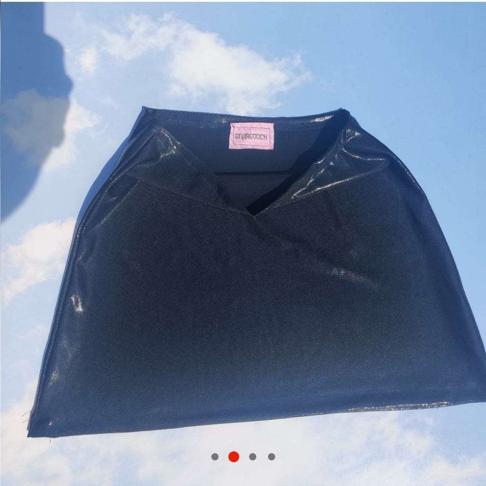 Shiny Black Mini Skirt Bodycon black pvc mini skirt